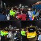 Polsek Cikalongwetan melaksanakan pengamanan arus lalu lintas dalam rangka antisipasi kegiatan konvoi suporter Persib Bandung, ( Dok - Foto ).