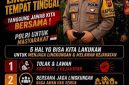 Kapolsek Cikalong Wetan, AKP Deden Indrajaya, menyampaikan pesan Kamtibmas, ( Dok - Foto ).