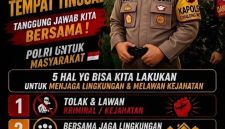 Kapolsek Cikalong Wetan, AKP Deden Indrajaya, menyampaikan pesan Kamtibmas, ( Dok - Foto ).