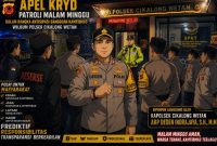 Polsek Cikalong Wetan Gelar Apel KRYD dan Patroli Malam Akhir Pekan, Antisipasi Gangguan Kamtibmas, ( Dok - Foto )