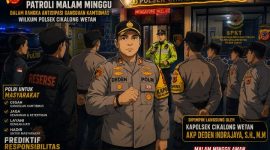 Polsek Cikalong Wetan Gelar Apel KRYD dan Patroli Malam Akhir Pekan, Antisipasi Gangguan Kamtibmas, ( Dok - Foto )