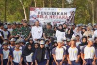 Komandan Korem 062/Tarumanagara, Kolonel Inf. Dadi Sutandi, S.E., M.M., Menutup Pendidikan Bela Negara, ( Dok - Foto )