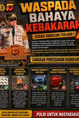 Kapolsek Cikalong Wetan Imbau Masyarakat Tingkatkan Kewaspadaan untuk Mencegah Kebakaran di Musim Kemarau