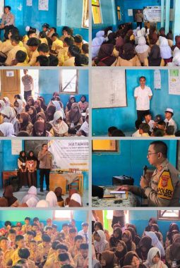 Police Goes To School, Kapolsek Cikalongwetan Bekali Murid Baru MTs dan MA An-Nur tentang Tertib Hukum dan Moderasi Beragama