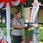 Wakapolda Jawa Barat Brigjen Pol. Adi Vivid Agustiadi Bachtiar S.I.K., M.Hum., M.S.M saat membacakan amanat Kalemdiklat Polri dalam Upacara Pembukaan Diktukba SPKT TA 2026., ( Dok - Foto )