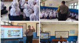 Kapolsek Cikalongwetan AKP Deden Indrajaya, S.H., M.M. bersama para siswa, ( Dok - Foto )