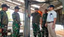 Dansatgas Citarum Harum 2026 Kol Inf Yanto Kusno Hendarto, S.H.,saat pengecekan terhadap IPAL Pabrik, ( Dok - Foto )