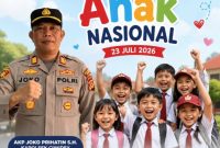 Kapolsek Ciwidey Polresta Bandung AKP Joko Prihatin, S.H. Sampaikan Ucapan Selamat Hari Anak Nasional 2026, ( Dok - Foto )
