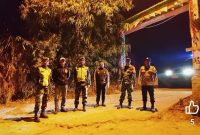 Anggota TNI - Polri melaksanakan kegiatan patroli bersama, ( Dok - Foto )