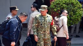 Pangdam IV/Diponegoro Mayjen TNI Achiruddin, S.E., M.Han., selaku Panglima Komando Tugas Gabungan Terpadu (Pangkogasgabpad) PAM VVIP Presiden RI Jenderal TNI (HOR) (Purn.) H. Prabowo Subianto resmikan hasil revitalisasi tahap pertama Stasiun Semarang Tawang,( Dok - Foto )