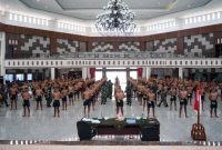 Sidang Penerimaan Calon Bintara Prajurit Karier (Caba PK) TNI AD Reguler Pria Gelombang III TA. 2026 di Balai Diponegoro, Minggu (9/8/2026), ( Dok - Foto )