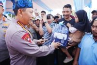 Kapolri Jenderal Listyo Sigit Prabowo menjelaskan secara khusus resmikan jembatan Merah Putih Presisi dipusatkan di Desa Bayah Barat, Bayah, Lebak, Banten,( Dok - Foto )