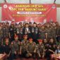 Ketua Umum DPD GRIB Jaya Jawa Barat Gabriel Alexander E., Ketua DPC GRIB Jaya Kabupaten Bandung Barat H. Ihwanudin Artawijaya bersama perwakilan pengurus PAC Kabupaten Bandung Barat, ( Dok - Foto )