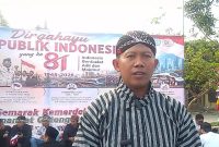 Ketua RW 23 Perumahan Umum Rancaekek Permai 2, Mudaim, S.Pd.I., C.Ht., M.E., menyampaikan ucapan selamat memperingati Hari Ulang Tahun (HUT) ke-81 Kemerdekaan Republik Indonesia,( Dok - Foto)