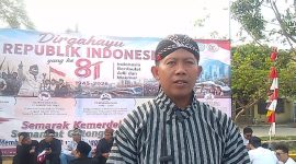 Ketua RW 23 Perumahan Umum Rancaekek Permai 2, Mudaim, S.Pd.I., C.Ht., M.E., menyampaikan ucapan selamat memperingati Hari Ulang Tahun (HUT) ke-81 Kemerdekaan Republik Indonesia,( Dok - Foto)
