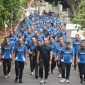 Pangdam IV/Diponegoro Mayjen TNI Achiruddin, S.E., M.Han., menjaga kebugaran sekaligus membangun semangat hidup sehat. Bersama para Pejabat Utama (PJU) Makodam, Pangdam melaksanakan olahraga bersama dengan menyusuri kawasan Kompleks Makodam, pada Selasa (18/8/2026),( Dok - Foto )