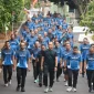 Pangdam IV/Diponegoro Mayjen TNI Achiruddin, S.E., M.Han., menjaga kebugaran sekaligus membangun semangat hidup sehat. Bersama para Pejabat Utama (PJU) Makodam, Pangdam melaksanakan olahraga bersama dengan menyusuri kawasan Kompleks Makodam, pada Selasa (18/8/2026),( Dok - Foto )
