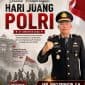 Kapolsek Ciwidey AKP Joko Prihatin menyampaikan pesan dalam peringatan Hari Juang Polri 2026, dengan latar belakang pasukan dan bendera merah putih.