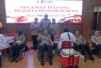Dalam rangka memperingati Hari Jadi Polisi Wanita (Polwan) ke-78, Polwan Polda Jawa Barat menyelenggarakan kegiatan donor darah sebagai wujud kepedulian dan semangat kemanusiaan, Jum'at (21/8/2026),( Dok - Foto )