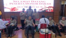Dalam rangka memperingati Hari Jadi Polisi Wanita (Polwan) ke-78, Polwan Polda Jawa Barat menyelenggarakan kegiatan donor darah sebagai wujud kepedulian dan semangat kemanusiaan, Jum'at (21/8/2026),( Dok - Foto )