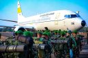 Lanud Halim Perdanakusuma kembali menunjukkan dukungannya terhadap upaya penanggulangan kebakaran hutan dan lahan (karhutla) dengan mendukung proses mobilisasi pasukan TNI menuju wilayah Kalimantan, Senin (24/8/2026), ( Dok - Foto )