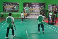 Komandan Korem 062/Tarumanagara, Kolonel Inf Dadi Sutandi SE, M.M., secara resmi membuka Open Turnamen Bulutangkis Danrem 062/Tn Cup III Tahun 2026 yang berlangsung di Sport Center Maung Korem 062/TN, Jalan Baratayudha, Kabupaten Garut, Selasa (25/8/2026),( Dok - Foto )
