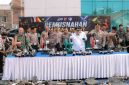 Sebanyak 15.112 miras hasil penyitaan selama sebulan di musnahkan Polres Cimahi, ( Dok - Foto )