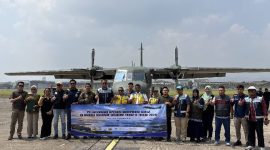 Modifikasi cuaca sinergi antara BMKG, Skadron Udara 4 Wing Udara 1.2 Grup 1 Angkut Lanud Abdulrachman Saleh, Perum Jasa Tirta II, PLN Nusantara Power, PLN Indonesia Power, dan Kementerian Pekerjaan Umum dalam upaya menjaga ketersediaan sumber daya air sekaligus mengantisipasi dampak musim kemarau,( Dok - Foto )