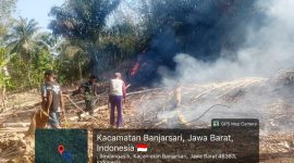 Kebakaran lahan terjadi di Dusun Cimenthek, RT 11/RW 02, Desa Sindangasih, Kecamatan Banjarsari, Kabupaten Ciamis, Selasa (22/9/2026),( Dok - Foto )
