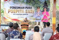 Pura Puspita Sari di Dukuh Bojong, Desa Tunjungseto, Kecamatan Sempor, Kabupaten Kebumen, Jawa Tengah, kembali digunakan setelah pemugaran. Bupati Kebumen Lilis Nuryani bersama Kapolres Kebumen AKBP I Putu Bagus Krisna Purnama meresmikan penggunaan kembali tempat ibadah umat Hindu tersebut pada Sabtu, 26 September 2026,( Dok - Foto )