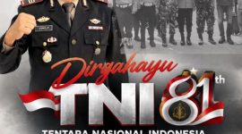 Kapolsek Ciwidey AKP Joko Prihatin mengucapkan selamat Hari Ulang Tahun TNI Ke 81 Tahun 2026,( Dok - Foto )