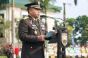 Kasdam IV/Diponegoro Brigjen TNI M. Andhy Kusuma, S.Sos., M.M., M.Han., CRFA., memimpin upacara peringatan HUT ke-81 Tentara Nasional Indonesia di Makodam, Senin (5/10/2026),( Dok - Foto )