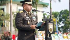 Kasdam IV/Diponegoro Brigjen TNI M. Andhy Kusuma, S.Sos., M.M., M.Han., CRFA., memimpin upacara peringatan HUT ke-81 Tentara Nasional Indonesia di Makodam, Senin (5/10/2026),( Dok - Foto )