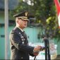 Komandan Korem 062/Tn Kolonel Inf Dadi Sutandi S.E., M.M., selaku Inspektur Upacara (Irup) memimpin Upacara Peringatan HUT Ke 81 TNI tahun 2026, bertempat di lapang upacara Makorem 062/Tn, Senin (5/10/26),( Dok - Foto )
