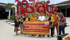 Jajaran Pengurus DPW PWDPI Provinsi Bali menyambut hangat kedatangan Ketua Dewan Pembina DPP PWDPI, Irjen. Pol. (Purn.) Dr. H. Ike Edwin, S.H., M.H., M.M. di sela berlangsungnya Festival Budaya Kerajaan Klungkung 2026, ( Dok - Foto )