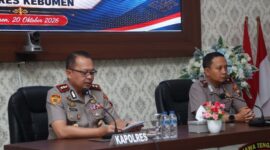 Kapolres Kebumen AKBP Rachmad C. Yusuf menyambut kedatangan para Pasis bersama pejabat utama (PJU) Polres Kebumen di Gedung Tribrata Mapolres Kebumen, Rabu, 21 Oktober 2026,( Dok - Foto )
