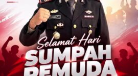 Dalam rangka memperingati Hari Sumpah Pemuda pada 28 Oktober 2026, Kapolsek Ciwidey, AKP Joko Prihatin, S.H., menyampaikan ucapan selamat sekaligus mengajak generasi muda untuk terus menjaga persatuan, menumbuhkan semangat nasionalisme, dan berkontribusi positif bagi kemajuan bangsa,( Dok - Foto )