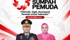 Kapolres Kebumen AKBP Rachmad C. Yusuf, S.I.K., M.Si., beserta staf dan Bhayangkari mengucapkan selamat memperingati Hari Sumpah Pemuda ke-98 yang jatuh pada 28 Oktober 2026,( Dok - Foto )