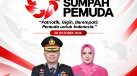 Kapolres Kebumen AKBP Rachmad C. Yusuf, S.I.K., M.Si., beserta staf dan Bhayangkari mengucapkan selamat memperingati Hari Sumpah Pemuda ke-98 yang jatuh pada 28 Oktober 2026,( Dok - Foto )