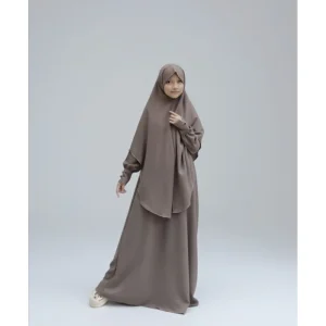 Nawila Set Anak Anti UV Abaya Anak Perempuan Fashion Muslim Gamis Anak