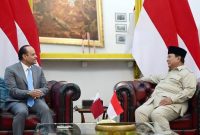 Presiden RI, Istana Merdeka, pertemuan antara Presiden Prabowo dan Wakil PM Qatar itu berlangsung tertutup. (Dok-Foto)